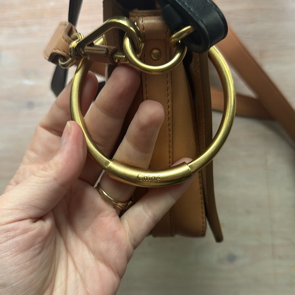 Chloe  Calfskin Suede Small Roy Bag Bleached Brown - Picture 12 of 13